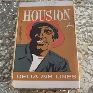 Delta Airlines Vintage playing Cards Houston